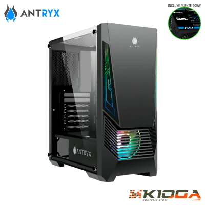 CASE C/FUENTE ANTRYX XTREME NC-257 + B500W1