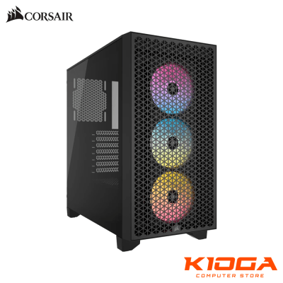 CASE CORSAIR 3000D RGB AIRFLOW BLACK, ARGB FAN X3, 2 USB 3.21