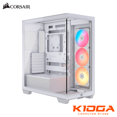 CASE CORSAIR 3500X RS-R ARGB WHITE, ARGB FAN X3, 2 USB 3.2 + 1 USB TYPE-C