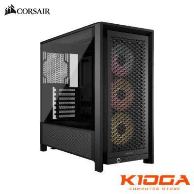 CASE CORSAIR FRAME 4000D RS ARGB BLACK, ARGB FAN X3, 2 USB 3.2 + 1 USB TYPE-C