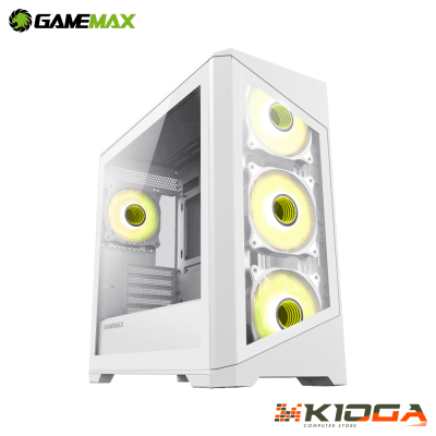 CASE GAMEMAX DESTROYER TGW WHITE ARGB1