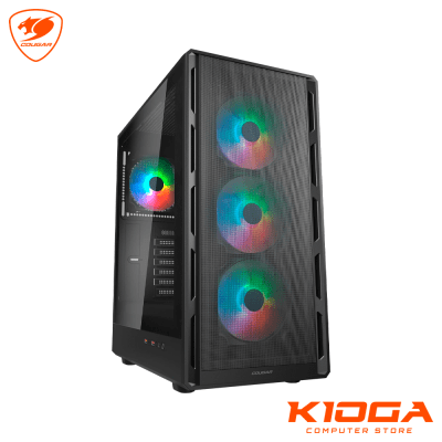 CASE GAMER COUGAR AIRFACE PURE RGB BLACK MID TOWER 4 FAN RGB ATX USB 3.01