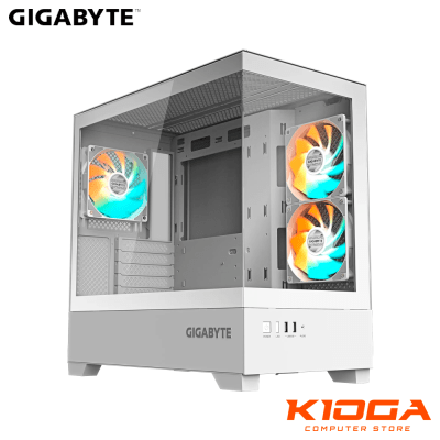 CASE GIGABYTE C201 PANORAMIC ICE ARGB - 2 USB3.0 - MATX1