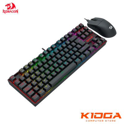 COMBO REDRAGON S145-SP KUMARA RGB RED SWITCH + K1NG M724 BLACK