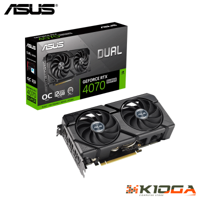 TARJ. DE VIDEO ASUS DUAL EVO GEFORCE RTX 4070 SUPER 12GB GDDR6X1