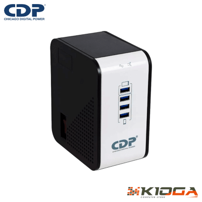 ESTABILIZADOR CDP R2CU-AVR1008I 1000VA/500W 8 SALIDAS 4 PUERTOS USB
