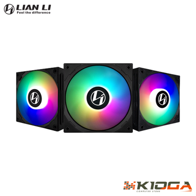 FAN KIT(3 FAN + CONTROLLER) LIAN LI ST120 BLACK ARGB