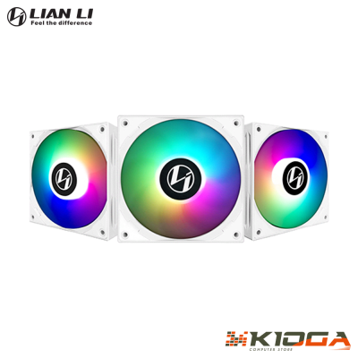 FAN KIT(3 FAN + CONTROLLER) LIAN LI ST120 WHITE ARGB