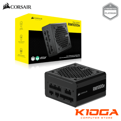 FUENTE FULL MODULAR CORSAIR RM1000e 1000W 12V-2x6 CYBERNETICS PLATINUM