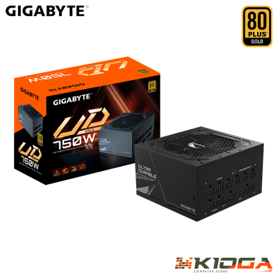 FUENTE FULL MODULAR GIGABYTE GP-UD750GM 750W 80+ GOLD1