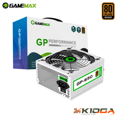 FUENTE GAMEMAX GP SERIES GP-650 650W 80+ BRONZE WHITE1