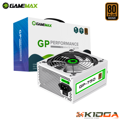 FUENTE GAMEMAX GP SERIES GP-750 750W 80+ BRONZE WHITE1