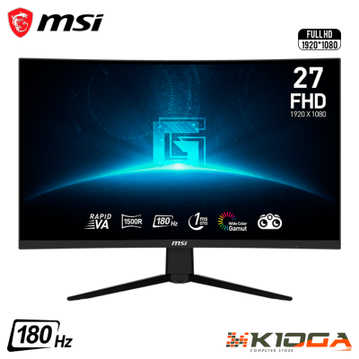 MONITOR MSI MAG G27C3F 27'' CURVO RAPID VA FHD 1MS 180Hz1