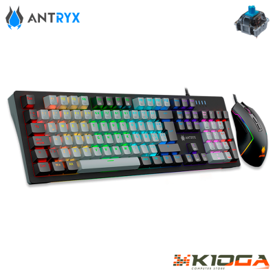 KIT GAMING ANTRYX GC-5600 (TECLADO MECANICO + MOUSE) - BLUE SWITCH