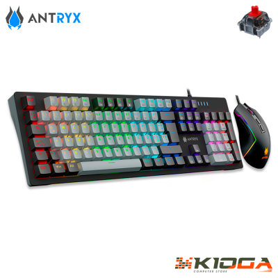KIT GAMING ANTRYX GC-5600 (TECLADO MECANICO + MOUSE) - RED SWITCH2