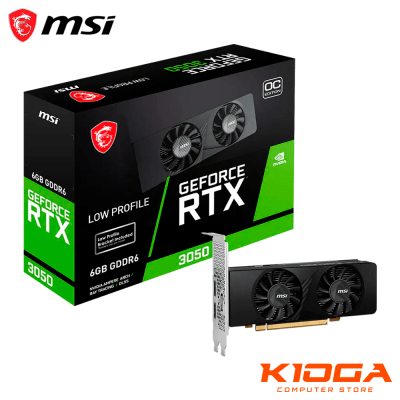 TARJETA DE VIDEO MSI RTX 3050 LP 6G OC 6GB GDDR6 96 BITS LOW PROFILE1
