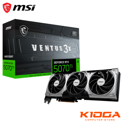 TARJETA DE VIDEO MSI VENTUS 3X OC GEFORCE RTX 5070Ti 16GB GDDR71