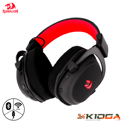 AUDIFONO REDRAGON ZEUS X PRO RGB WIRELESS BLACK - WIRED/BT/2.4G