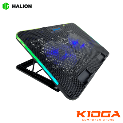 NOTEBOOK COOLER CYBERCOOL HA-K8 RGB + MOVIL STAND