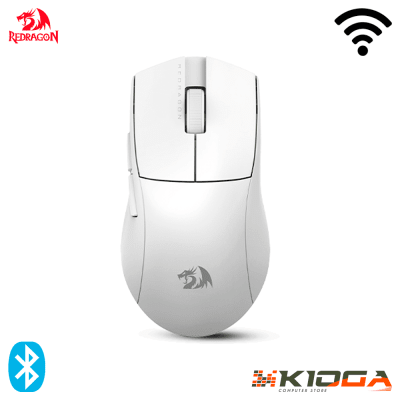MOUSE REDRAGON K1NG PRO 4K HZ WIRELESS WHITE1