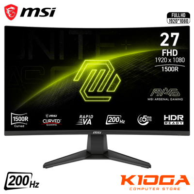 MONITOR MSI 27'' CURVO MAG 276CF E20 RAPID VA FHD 200Hz 0.5Ms1
