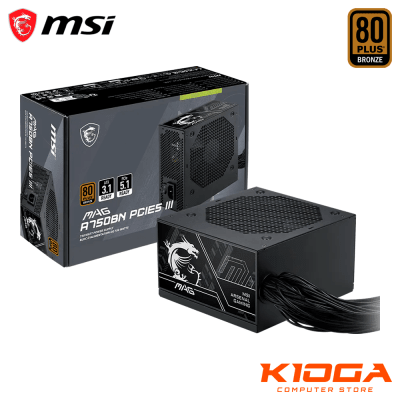 FUENTE MSI MAG A750BN PCIE5 III 750W 80+ BRONZE