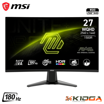 MONITOR MSI MAG-27CQ6F 27'' CURVO VA QHD(2560*1440) 0.5MS 180Hz