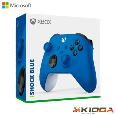 MANDO INALAMBRICO MICROSOFT XBOX SHOCK BLUE (COLOR AZUL)1