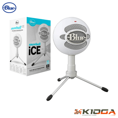 MICROFONO BLUE SNOWBALL ICE USB CARDIOIDE WHITE