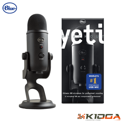 MICROFONO BLUE YETI BLACKOUT USB STREAMING CARDIOIDE