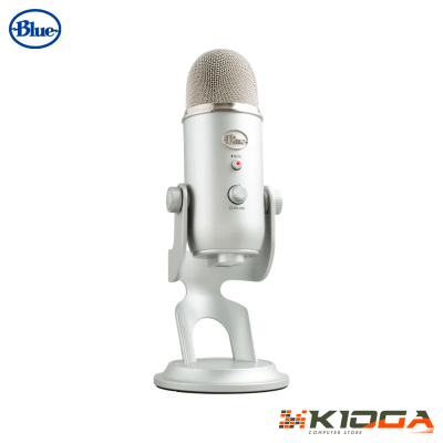 MICROFONO BLUE YETI USB STREAMING CARDIOID/OMNI/BI/ESTEREO SILVER1