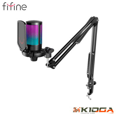 MICROFONO FIFINE A6T BLACK MICRO + BRAZO + FILTRO ANTI POP