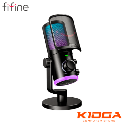 MICROFONO FIFINE AM6 BLACK CONDENSADOR CARDIODE + FILTRO ANTIPOP