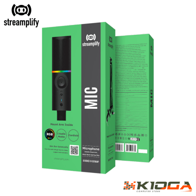 MICROFONO STREAMPLIFY MIC ARM - MICRO + BRAZO + FILTRO ANTI POP