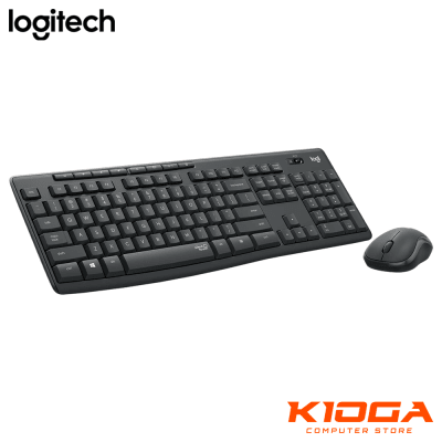 PACK TECKADO LOGITECH + MOUSE MK295 SILENT WIRELESS USB BLACK