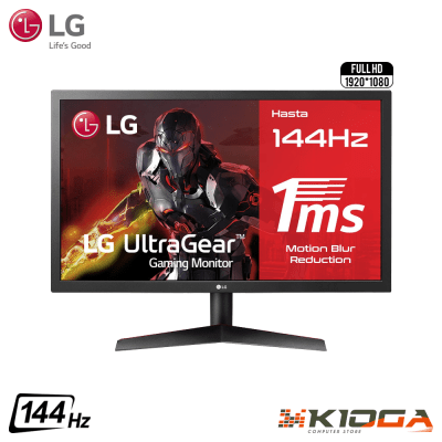 MONITOR LG 24'' ULTRAGEAR TN FHD 144Hz 1Ms 24GL600F