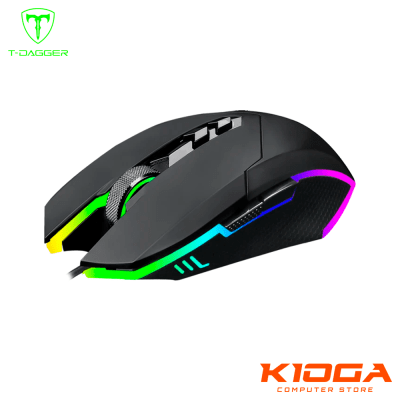 MOUSE T-DAGGER LIEUTENANT BLACK RGB 12400DPI