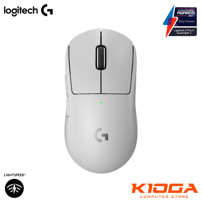 MOUSE WIRELESS LOGITECH G PRO X SUPERLIGHT 2 44K HERO 2 LIGHTSPEED LIGHTFORCE WHITE