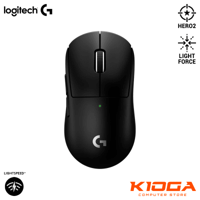 MOUSE WIRELESS LOGITECH G PRO X SUPERLIGHT 2C 44K HERO 2 LIGHTSPEED LIGHTFORCE BLACK