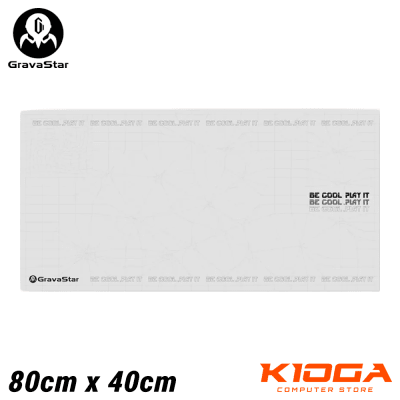 MOUSEPAD GRAVASTAR XL WHITE (80x40cm)1