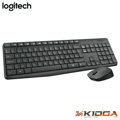 PACK TECKADO LOGITECH + MOUSE MK235 WIRELESS USB SP BLACK