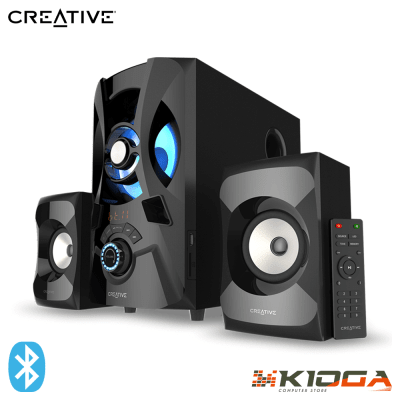 PARLANTES CREATIVE E2900 2.1 60W BT/FM/USB/SD/3.5MM BLACK1