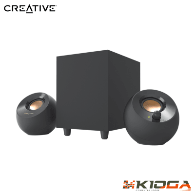 PARLANTES CREATIVE PEBBLE PLUS 2.1 USB BLACK