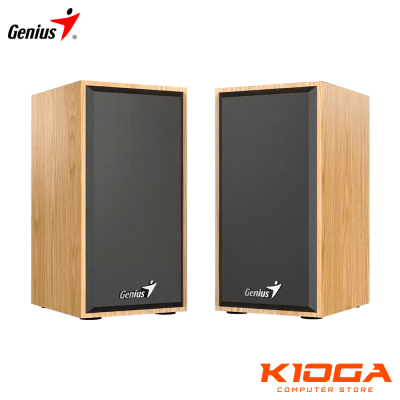 PARLANTES GENIUS SP-HF180 6W USB PINE WOOD1