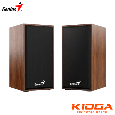 PARLANTES GENIUS SP-HF180 6W USB WOOD DARK COFFEE