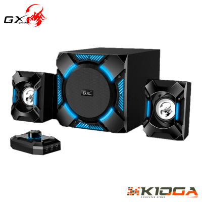 PARLANTES GENIUS SW-G2.1 1200 36W BLUE LIGHT BLACK