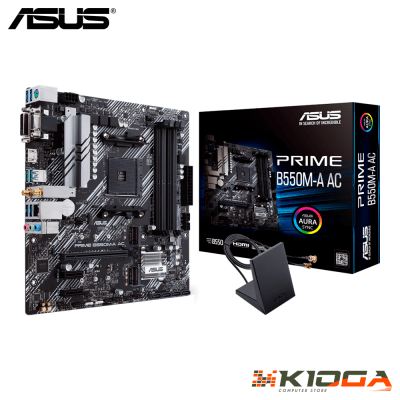 PLACA AMD AM4 ASUS PRIME B550M-A AC