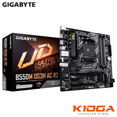 PLACA AMD AM4 GIGABYTE B550M-DS3H AC R2