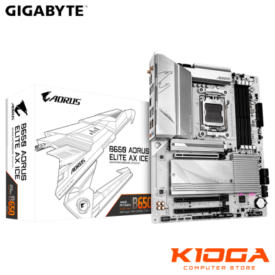 PLACA AMD AM5 GIGABYTE B650 AORUS ELITE AX ICE DDR51