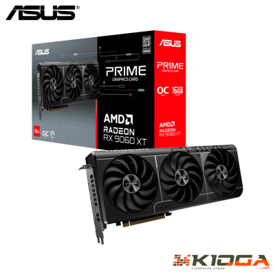TARJ. DE VIDEO ASUS PRIME OC AMD RADEON RX 9060XT 16GB GDDR6